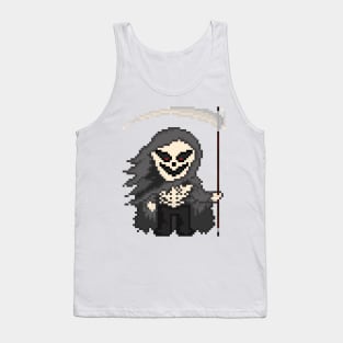 Pixel Monster Grim Reaper (White) Tank Top